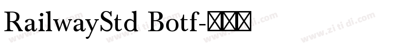 RailwayStd Botf字体转换